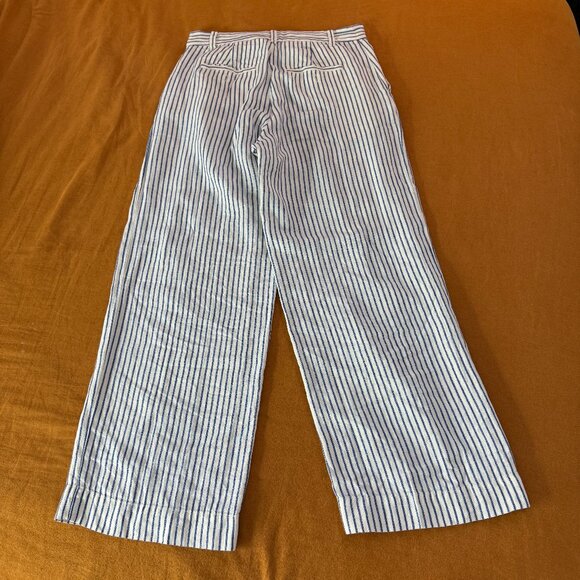 Madewell Linen Harlow Wide Leg Pant size 2 - Picture 2 of 5